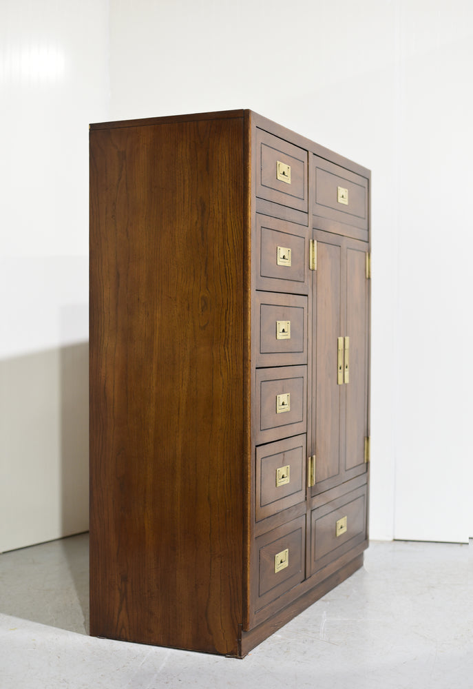 Mid Century Campaign Armoire ACT II Collection by Dixie