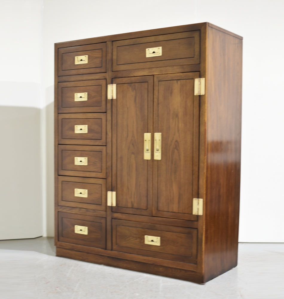 Mid Century Campaign Armoire ACT II Collection by Dixie