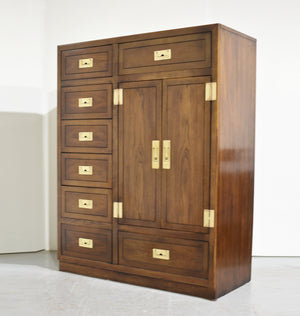 Mid Century Campaign Armoire ACT II Collection by Dixie