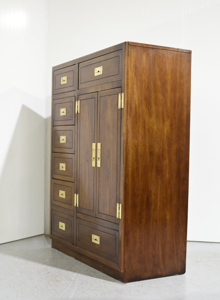 Mid Century Campaign Armoire ACT II Collection by Dixie