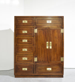 Mid Century Campaign Armoire ACT II Collection by Dixie