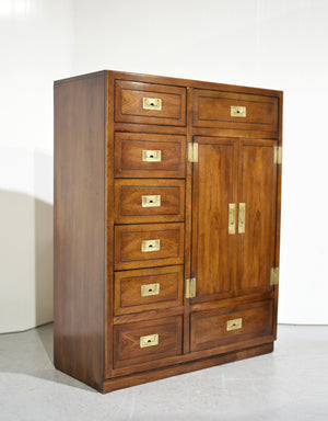 Mid Century Campaign Armoire ACT II Collection by Dixie