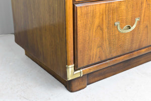 Mid Century Campaign Highboy Chest Accolade Collection by Drexel