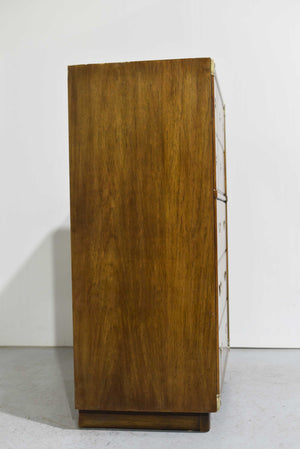 Mid Century Campaign Highboy Chest Accolade Collection by Drexel