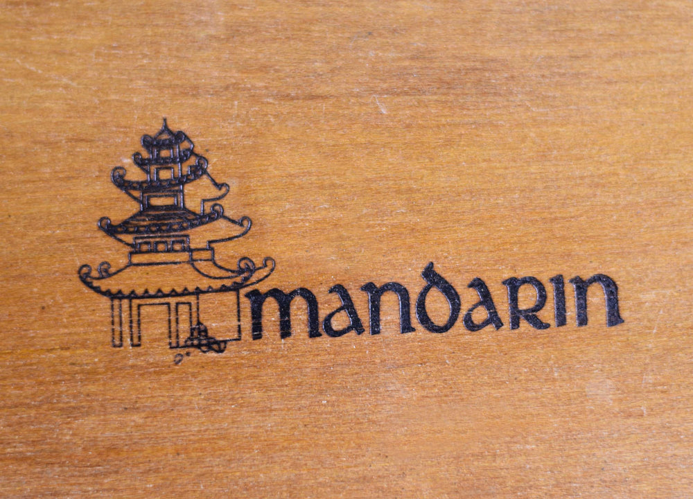 Mid Century Chinoiserie Burlwood Highboy Mandarin Collection by Henry Link