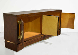Mid Century Chinoiserie Grasscloth Buffet Sideboard