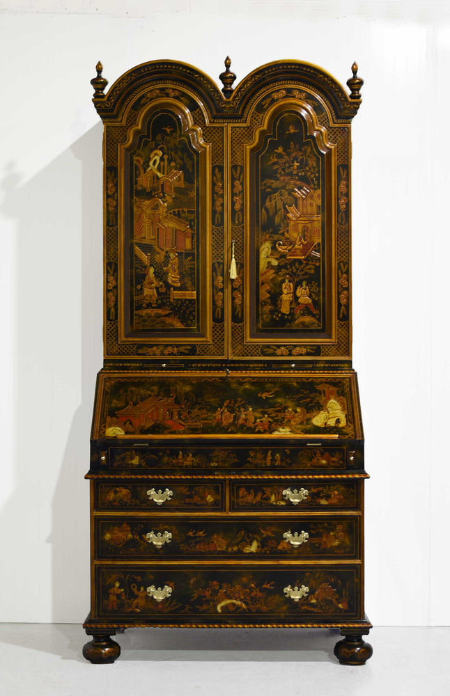 Mid Century Chinoiserie Slant Front Secretary Desk by Maitland Smith