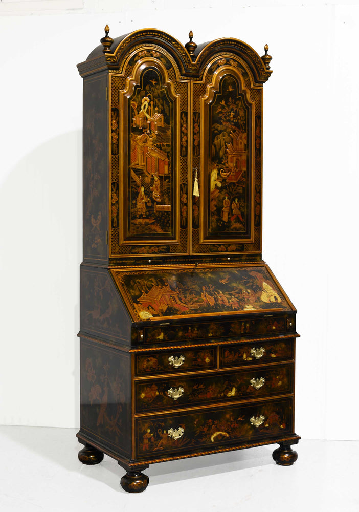 Mid Century Chinoiserie Slant Front Secretary Desk by Maitland Smith