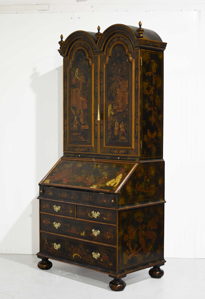 Mid Century Chinoiserie Slant Front Secretary Desk by Maitland Smith