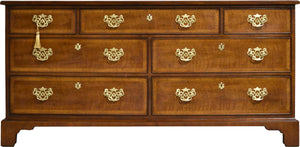 Mid Century Georgian Banded 18th Century Portfolio Collection Dresser by Henredon