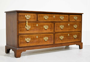 Mid Century Georgian Banded 18th Century Portfolio Collection Dresser by Henredon