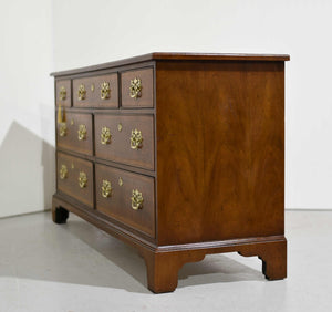 Mid Century Georgian Banded 18th Century Portfolio Collection Dresser by Henredon