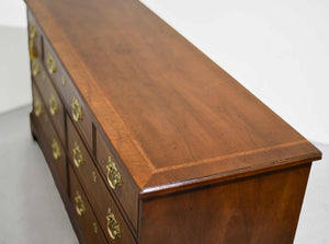 Mid Century Georgian Banded 18th Century Portfolio Collection Dresser by Henredon