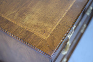 Mid Century Georgian Banded 18th Century Portfolio Collection Dresser by Henredon