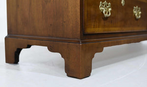 Mid Century Georgian Banded 18th Century Portfolio Collection Dresser by Henredon