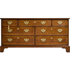 Mid Century Georgian Banded 18th Century Portfolio Collection Dresser by Henredon