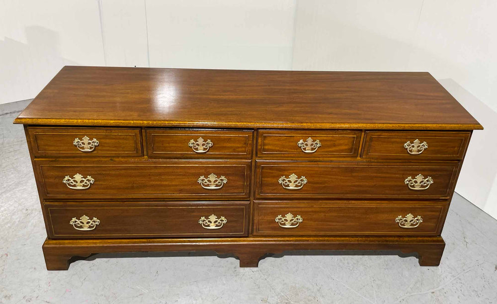 Mid Century Chippendale Style 8 Drawer Dresser by Dixie Furniture