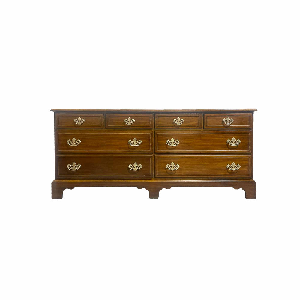 Mid Century Chippendale Style 8 Drawer Dresser by Dixie Furniture