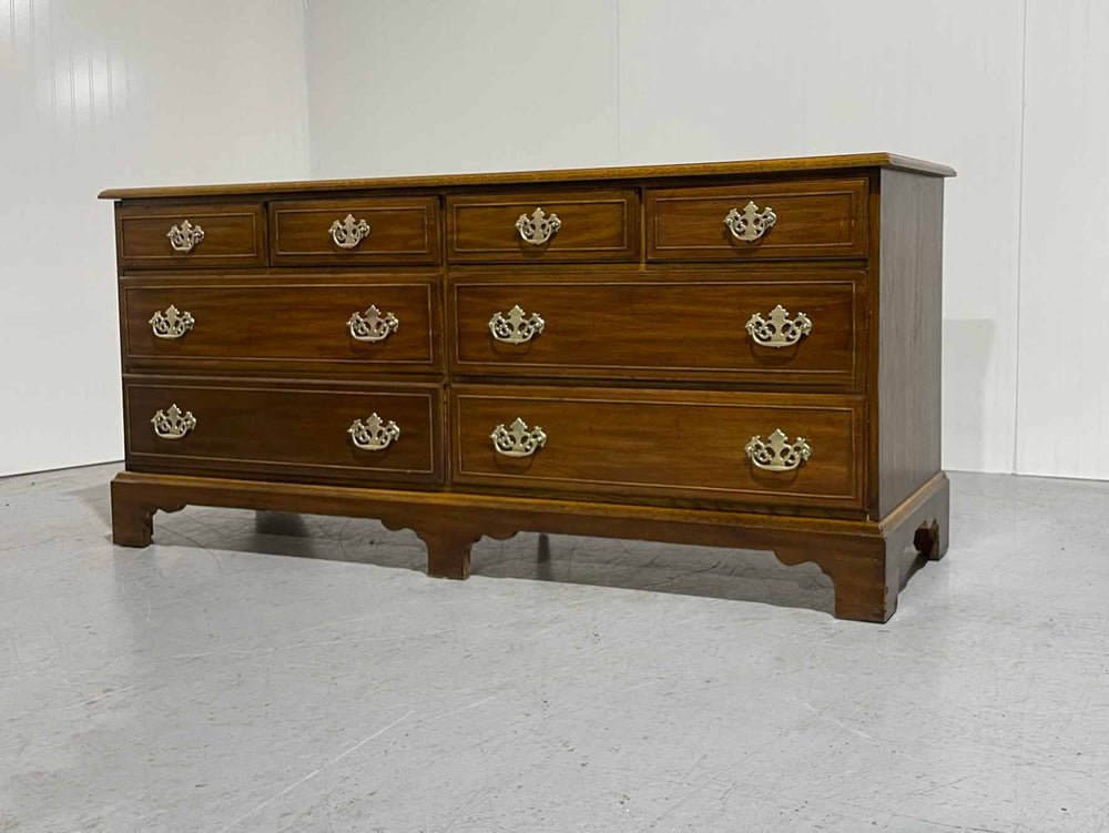 Mid Century Chippendale Style 8 Drawer Dresser by Dixie Furniture