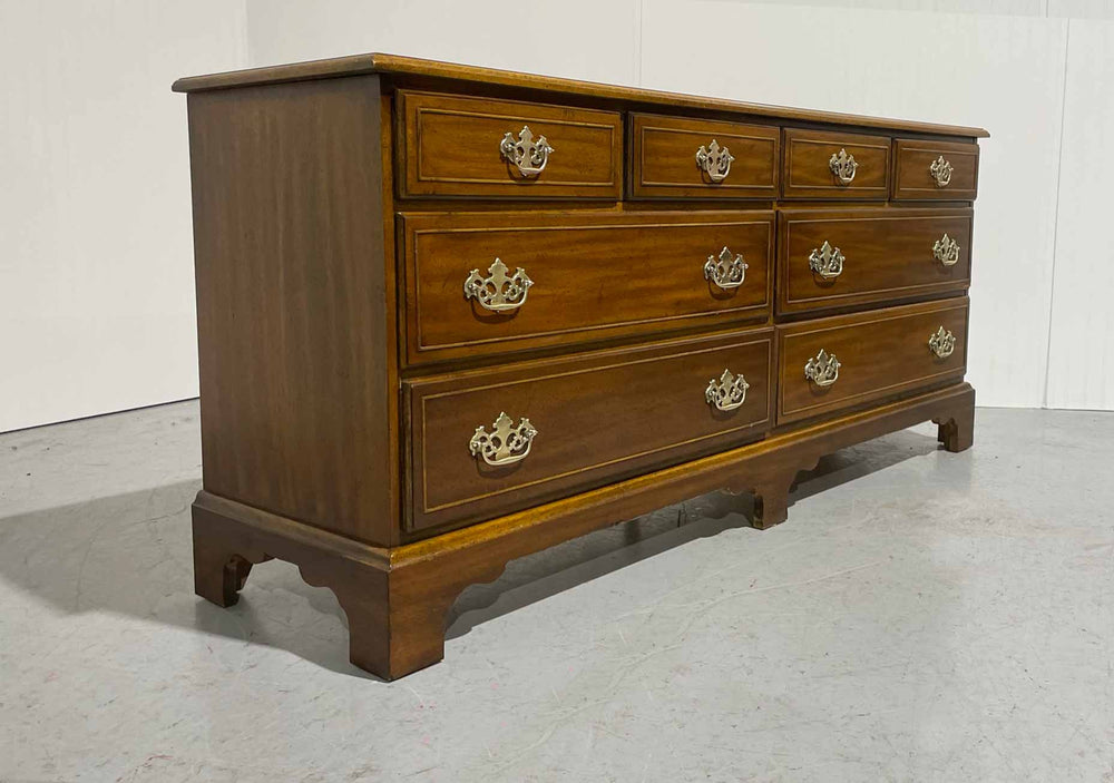 Mid Century Chippendale Style 8 Drawer Dresser by Dixie Furniture