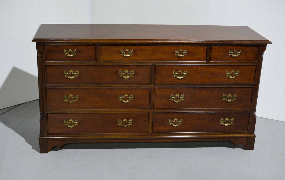 Mid Century  Chippendale Style 9 Drawer Dresser by Hickory White Furniture