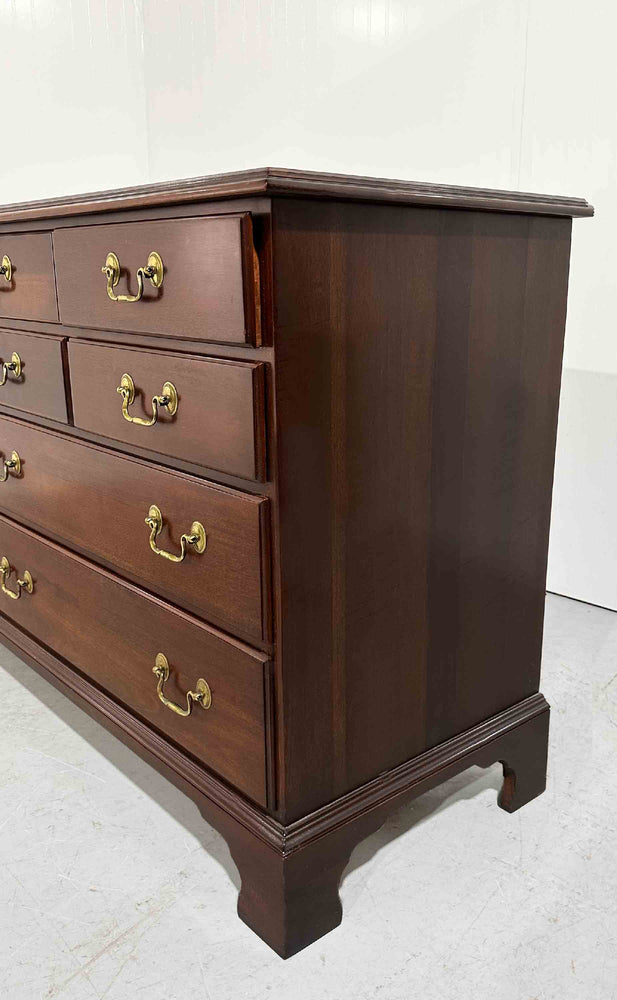 Mid Century Chippendale Style Cherry Dresser by Wellington Hall