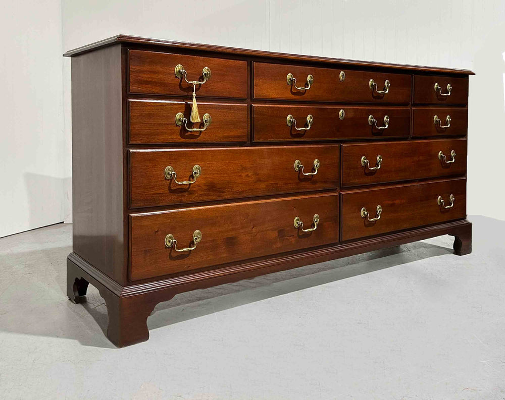 Mid Century Chippendale Style Cherry Dresser by Wellington Hall