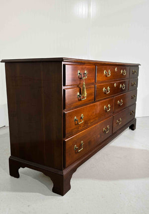 Mid Century Chippendale Style Cherry Dresser by Wellington Hall