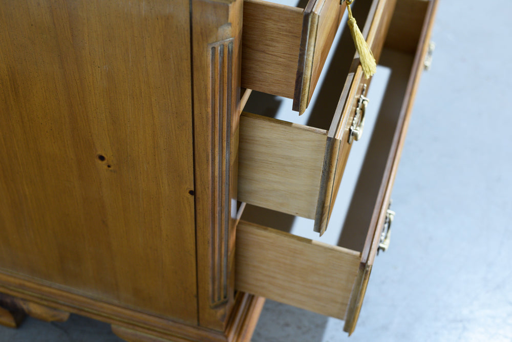 Mid Century Chippendale Style Knotty Pine Chests by American of Martinsville - A Pair