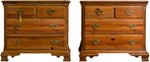 Mid Century Chippendale Style Knotty Pine Chests by American of Martinsville - A Pair