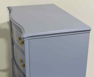 Mid Century Colonial Style Mahogany 5 Drawer Highboy by Berkey and Gay - Newly Painted