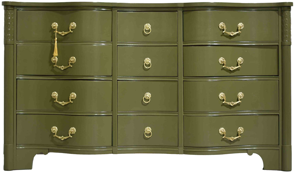 Mid Century Curved Front Georgian Revival Dresser The Kentmark by Kent –  Firebird Furniture