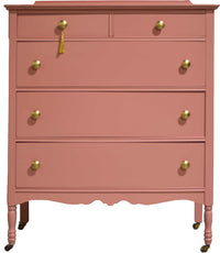 For EB: Mid Century French Country Style Dresser in White - Newly Painted