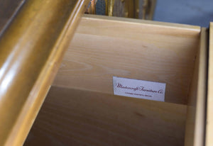 Mid Century Italian Hollywood Regency Gold Leaf Sideboard by Mastercraft