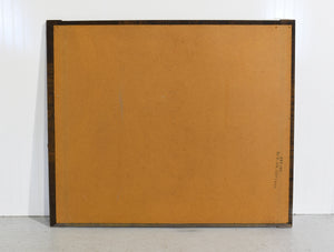 Mid Century Lane Brutalist Walnut Wall Mirror