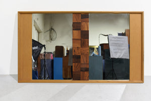 Mid Century Modern 2 Panel Wall Mirror