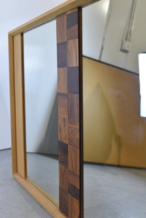 Mid Century Modern 2 Panel Wall Mirror