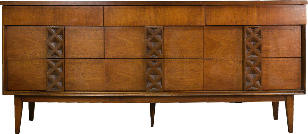 PAINT TO ORDER Mid Century Modern Walnut Dresser by Bassett Furniture – Firebird Furniture PAINT TO ORDER Mid Century Modern Walnut Dresser by Bassett Furniture – Firebird Furniture