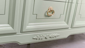 Mid Century Transitional Dresser in Sage Green by Dixie Furniture - Newly Painted