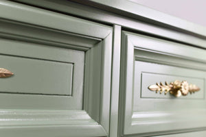 Mid Century Transitional Dresser in Sage Green by Dixie Furniture - Newly Painted