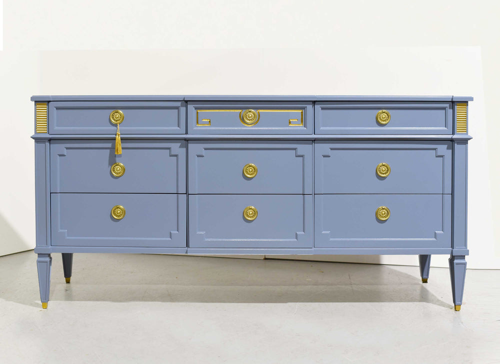 Mid Century Transitional Dresser or Credenza Palazzo Collection by Drexel - Newly Painted