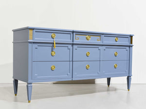 Mid Century Transitional Dresser or Credenza Palazzo Collection by Drexel - Newly Painted