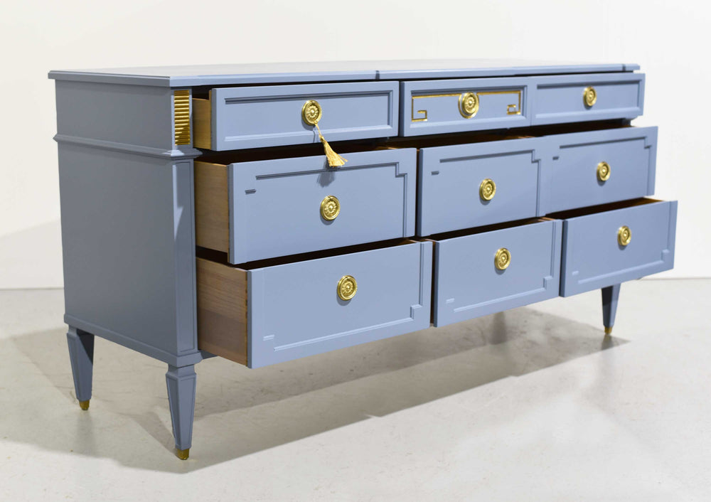 Mid Century Transitional Dresser or Credenza Palazzo Collection by Drexel - Newly Painted