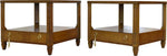 Mid Century Transitional Side Tables by Baker - A Pair