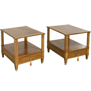 Mid Century Transitional Side Tables by Baker Milling Road - A Pair