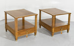 Mid Century Transitional Side Tables by Baker Milling Road - A Pair