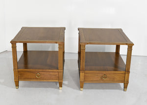 Mid Century Transitional Side Tables by Baker Milling Road - A Pair