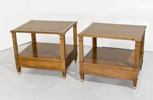 Mid Century Transitional Side Tables by Baker Milling Road - A Pair