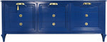 Mid Century Transitional Style Dresser in Blue by Romweber - Newly Painted