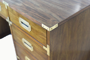 Mid Century Campaign Partner Desk by Bernhardt
